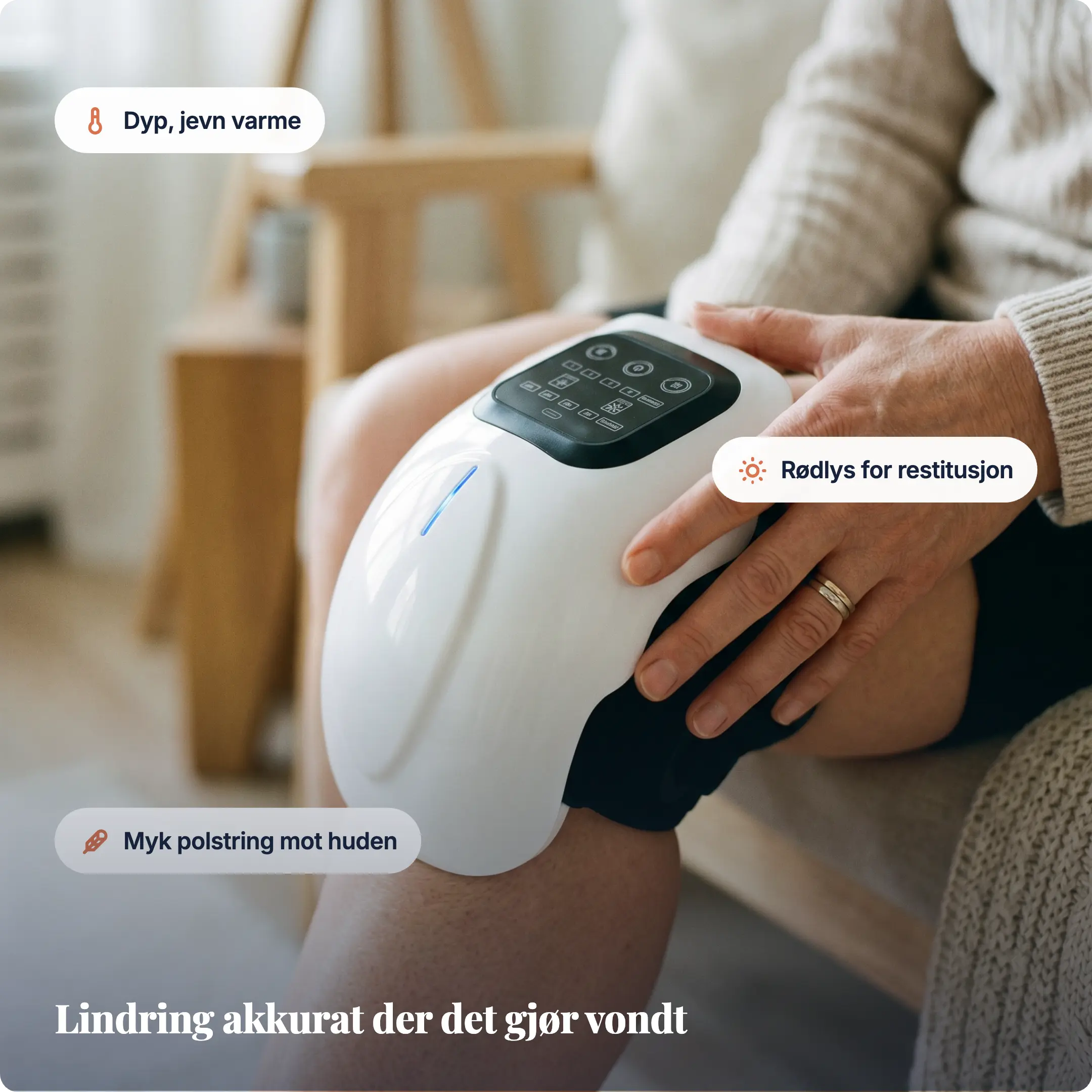 Knemassasjer med 3-i-1 terapi